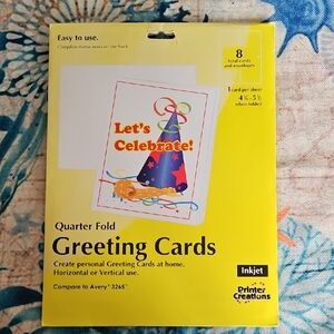 Printer Creations Greeting Cards with Envelopes